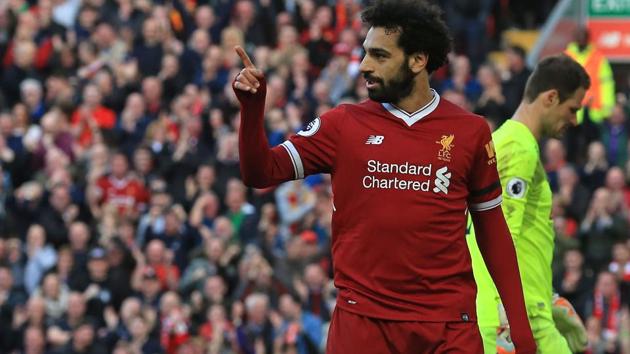 Mohamed Salah has scored 30 goals in 32 Premier League matches for Liverpool in the 2017/18 season.(AFP)