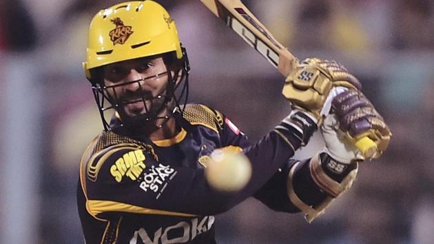 Dinesh Karthik played a match-winning knock for Kolkata Knight Riders in their IPL 2018 match against Rajasthan Royals on Wednesday.(PTI)