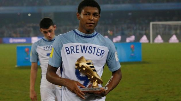 Rhian Brewster says the remarks being made against teammate Morgan Gibbs-White in the final of FIFA U-17 World Cup.(REUTERS)