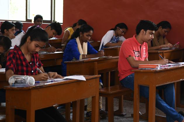 Tripura board results: The Class 10 exams of Tripura board were written by 47,596 candidates from March 6 to April 10 in 51 centres across the state. This year, 25,512 students registered for the Class 12 exams that started from March 8 and ended on April 13. (Hindustan Times) Tripura board results: The Class 10 exams of Tripura board were written by 47,596 candidates from March 6 to April 10 in 51 centres across the state. This year, 25,512 students registered for the Class 12 exams that started from March 8 and ended on April 13. (Hindustan Times)