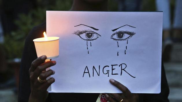 Artist Durga Malathi wrote on Facebook that the attackers said her paintings hurt their sentiments. (Pictured) A rally against rape in Bengaluru.(AP/File Photo)