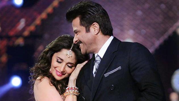 Anil Kapoor and Madhuri Dixit will reunite several years later on screen. This picture is from an episode of Jhalak Dikhlaa Jaa.
