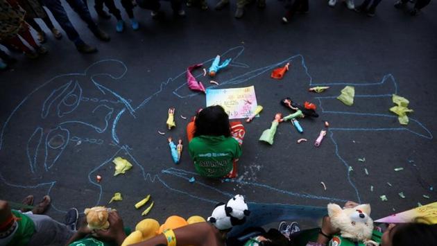 A child takes part in a protest against the rape of an eight-year-old girl, in Kathua, near Jammu and a teenager in Unnao, Uttar Pradesh, in New Delhi on April 15, 2018. (Adnan Abidi / REUTERS) A child takes part in a protest against the rape of an eight-year-old girl, in Kathua, near Jammu and a teenager in Unnao, Uttar Pradesh, in New Delhi on April 15, 2018. (Adnan Abidi / REUTERS)