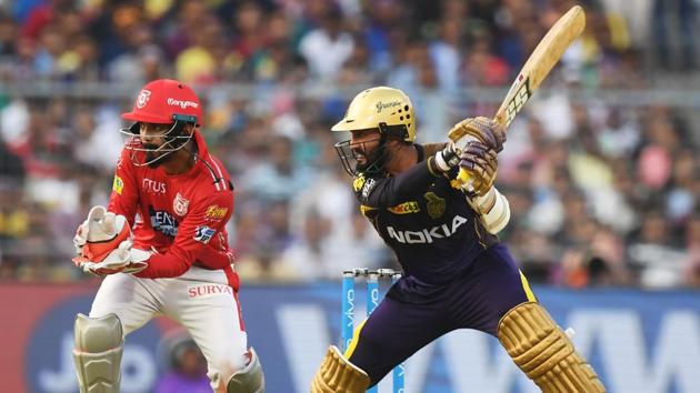 Dinesh Karthik also played a usual innings of 43 to take KKR to a respectable total. (AFP) Dinesh Karthik also played a usual innings of 43 to take KKR to a respectable total. (AFP)