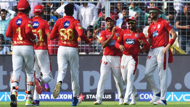 Karun Nair (2nd R) celebrates with teammates after taking the catch of Kolkata Knight Riders cricketer Sunil Narine. (AFP) Karun Nair (2nd R) celebrates with teammates after taking the catch of Kolkata Knight Riders cricketer Sunil Narine. (AFP)