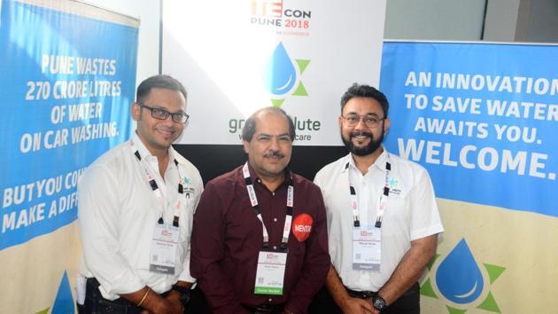 Akshay Dhok (left) and Ninad Dhok with mentor Rohit Bhatia (center), who were a part of nurture program at the TiECon awards function at The Westin, Koregaon Park, on Friday. (SHANKAR NARAYAN/HT PHOTO) Akshay Dhok (left) and Ninad Dhok with mentor Rohit Bhatia (center), who were a part of nurture program at the TiECon awards function at The Westin, Koregaon Park, on Friday. (SHANKAR NARAYAN/HT PHOTO)
