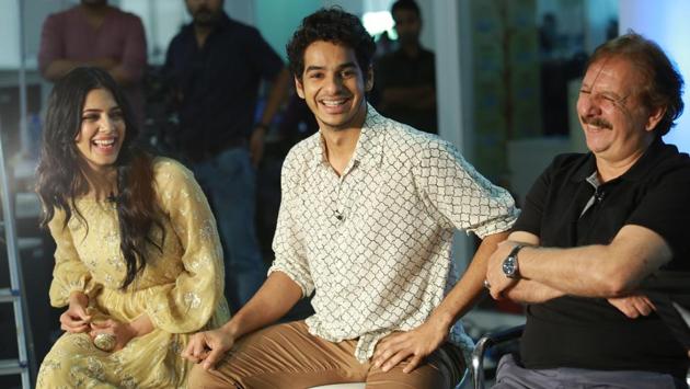 Iranian filmmaker Majid Majidi, Ishaan Khatter and Malavika Mohanan during an interview at HT House, in New Delhi on April 17, 2018. (Amal KS / HT Photo) Iranian filmmaker Majid Majidi, Ishaan Khatter and Malavika Mohanan during an interview at HT House, in New Delhi on April 17, 2018. (Amal KS / HT Photo)