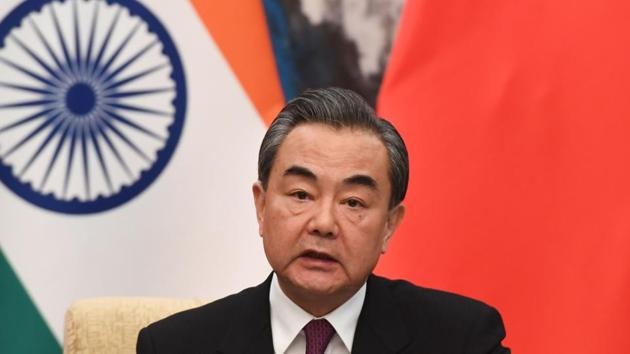 China's foreign minister Wang Yi speaks during a press conference with India's foreign minister Sushma Swaraj at the Diaoyutai State Guest House in Beijing on April 22, 2018. (AFP Photo) China's foreign minister Wang Yi speaks during a press conference with India's foreign minister Sushma Swaraj at the Diaoyutai State Guest House in Beijing on April 22, 2018. (AFP Photo)