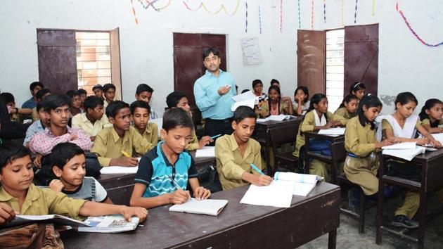 Introduction of innovative teaching and learning techniques in classrooms, holding regular parent-teacher interactions and starting pre-school classes are some of the steps NCERT is considering as part of a branding exercise aimed at improving the image of government schools.(HT Photo/Representative)