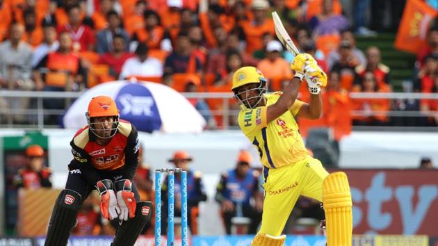 Rayudu reached his fifty off 27 balls. (BCCI ) Rayudu reached his fifty off 27 balls. (BCCI )