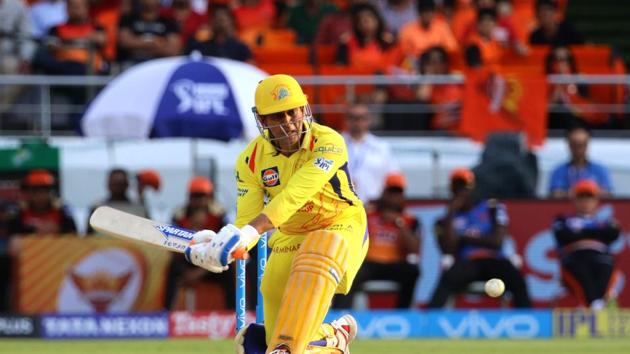 MS Dhoni remained unbeaten on 25 off 12 as CSK posted 182/3. (BCCI ) MS Dhoni remained unbeaten on 25 off 12 as CSK posted 182/3. (BCCI )