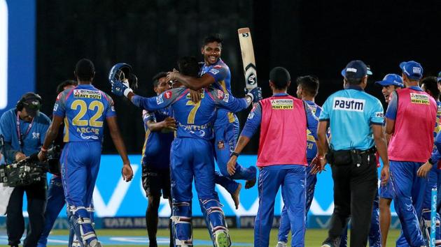Rajasthan Royals (RR) edged out Mumbai Indians (MI) by three wickets in a thrilling IPL 2018 match in Jaipur on Sunday. (BCCI)