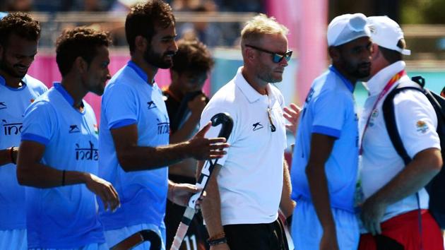 The Sjoerd Marijne (C) coached Indian hockey team returned empty handed from the 2018 Commonwealth Games in Gold Coast. (AFP) The Sjoerd Marijne (C) coached Indian hockey team returned empty handed from the 2018 Commonwealth Games in Gold Coast. (AFP)