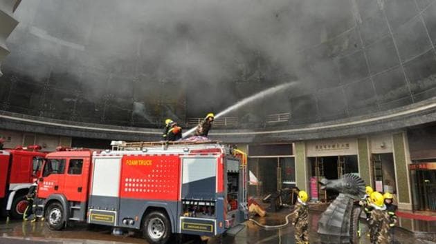 Firefighters try to put out a fire at HNA Hotel in Nanchang, Jiangxi province, February 25, 2017. (REUTERS Representative Photo) Firefighters try to put out a fire at HNA Hotel in Nanchang, Jiangxi province, February 25, 2017. (REUTERS Representative Photo)