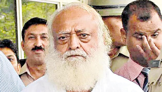 Self-styled godman Asaram (pictured) has been convicted of raping a 16-year-old.(HT/File Photo)