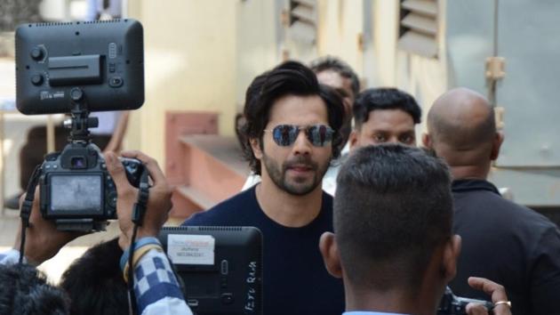 Varun Dhawan greets his fans during screening of film October in Mumbai on April 13, 2018. (IANS) Varun Dhawan greets his fans during screening of film October in Mumbai on April 13, 2018. (IANS)