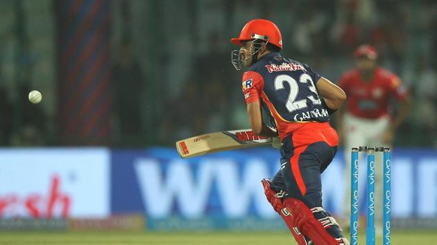 Gautam Gambhir of the Delhi Daredevils during the 2018 Indian Premier League (IPL 2018) match against Kings XI Punjab . (BCCI) 