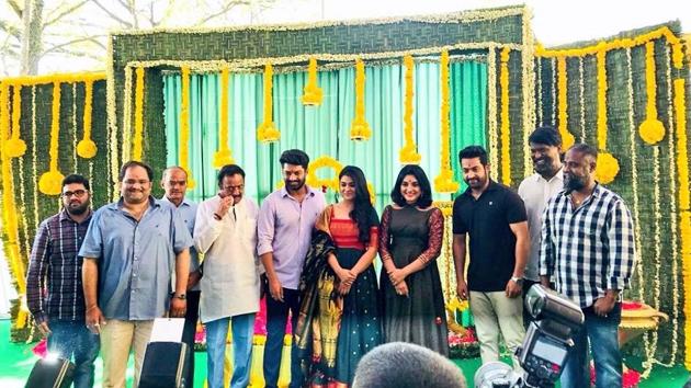 Jr NTR was present at the muhurtham shot of Kalyan Ram’s upcoming film. Jr NTR was present at the muhurtham shot of Kalyan Ram’s upcoming film.