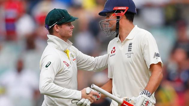 Steve Smith-led Australia cricket team’s ability to get reverse swing had England cricket team’s bowlers scratching their heads during their Ashes series defeat, and Alastair Cook, who was part of the England side admitted on Tuesday that there were questions among his squad about it.(Getty Images)