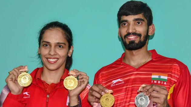 Saina Nehwal and Kidambi Srikanth won their opening matches at the Asia Badminton Championship on Wednesday. (PTI) Saina Nehwal and Kidambi Srikanth won their opening matches at the Asia Badminton Championship on Wednesday. (PTI)