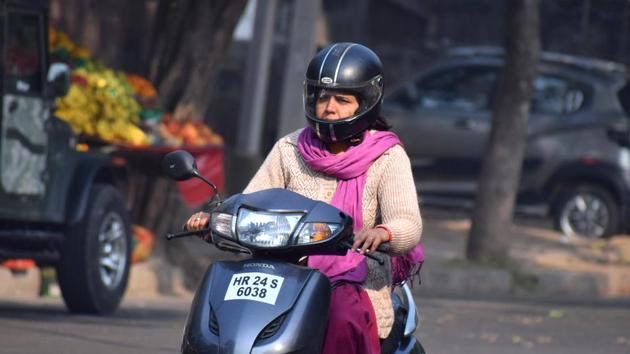 Chandigarh transport director Amit Talwar said the amendment has been proposed for the safety of women, including Sikh women who are not wearing turban. (HT File) Chandigarh transport director Amit Talwar said the amendment has been proposed for the safety of women, including Sikh women who are not wearing turban. (HT File)