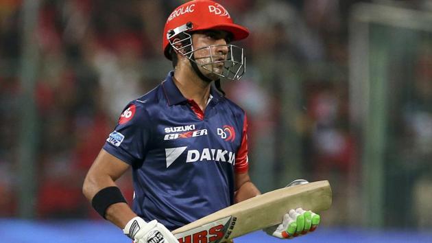 Gautam Gambhir has decided to forego his salary because of non performance for Delhi Daredevils in IPL 2018.(AP)