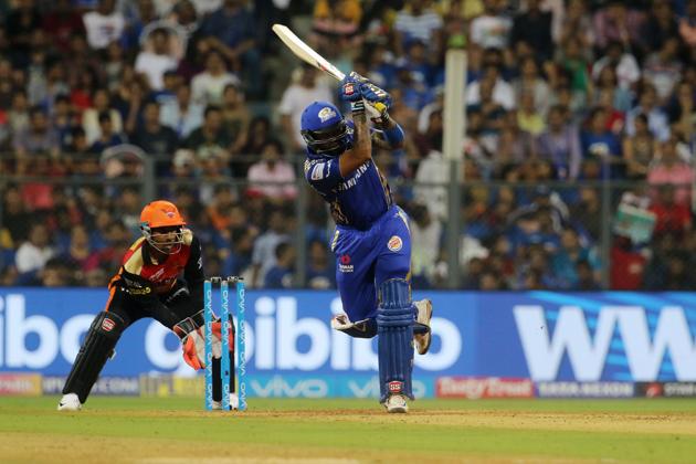 Surya Kumar Yadav of Mumbai Indians hits a boundary in their 2018 Indian Premier League (IPL 2018) match against Sunrisers Hyderabad. (bcci) Surya Kumar Yadav of Mumbai Indians hits a boundary in their 2018 Indian Premier League (IPL 2018) match against Sunrisers Hyderabad. (bcci)