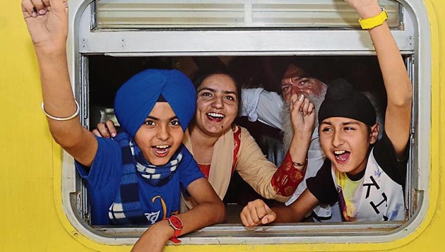 Recently two pilgrims who went with a Sikh jatha from India via Attari-Wagah border on April 12 but did not return with it on April 22.(HT File Photo)