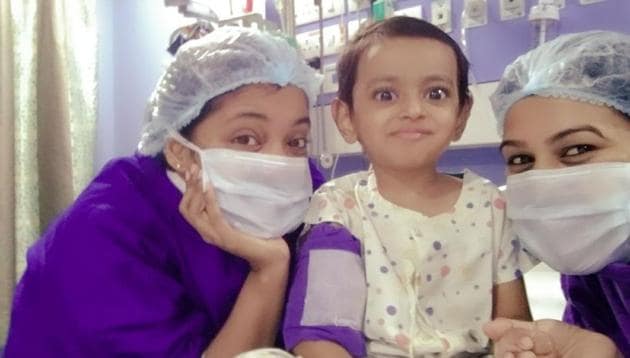 Durvankur Alkunte is now recovering and doing well. (HT Photo) Durvankur Alkunte is now recovering and doing well. (HT Photo)