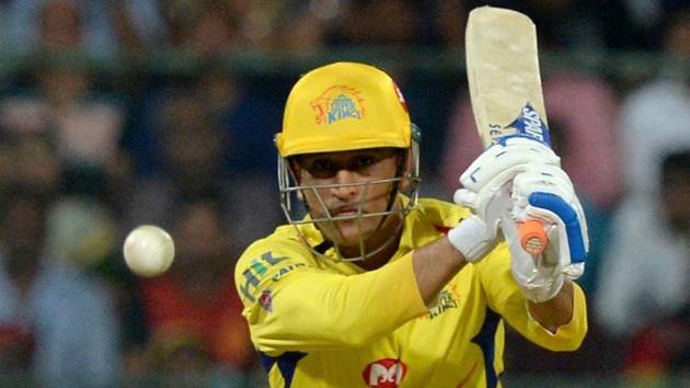 Chennai Super Kings captain MS Dhoni plays a shot during the 2018 Indian Premier League (IPL 2018) Twenty20 cricket match between Royal Challengers Bangalore and Chennai Super Kings at The M. Chinnaswamy Stadium in Bangalore on April 25, 2018. (AFP) Chennai Super Kings captain MS Dhoni plays a shot during the 2018 Indian Premier League (IPL 2018) Twenty20 cricket match between Royal Challengers Bangalore and Chennai Super Kings at The M. Chinnaswamy Stadium in Bangalore on April 25, 2018. (AFP)