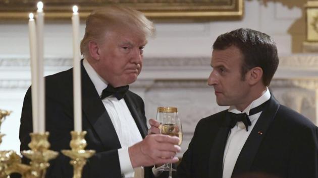 French President Emmanuel Macron has made an offer of a “new deal with Iran” during his talks with US President Donald Trump. (AP) French President Emmanuel Macron has made an offer of a “new deal with Iran” during his talks with US President Donald Trump. (AP)