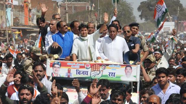 Congress president Rahul Gandhi appointed former union minister Kamal Nath as the new party chief in Madhya Pradesh, replacing Arun Yadav. Gandhi also appointed Jyotiraditya Scindia as the head of the party’s campaign committee. Four working presidents, Bala Bachchan, Ramnivas Rawat, Jitu Patwari and Surender Choudhary have also been named to assist Nath. Gandhi also appointed Girish Chodankar as the party chief in Goa, replacing Shantaram Naik. (Mujeeb Faruqui / HT File)