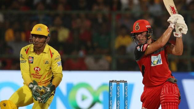 Batting first, RCB rode on AB de Villiers’ 68 off 30 to inch towards a big total. (BCCI) 