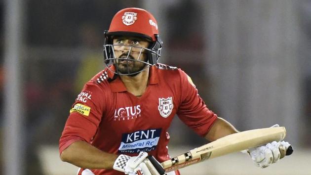 Kings XI Punjab cricketer Karun Nair has scored one half-century in IPL 2018 yet.(AFP)