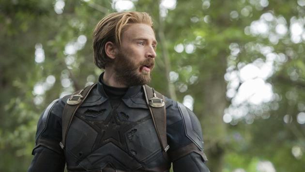 This image released by Disney shows Chris Evans in a scene from Marvel Studios' Avengers: Infinity War.(AP)