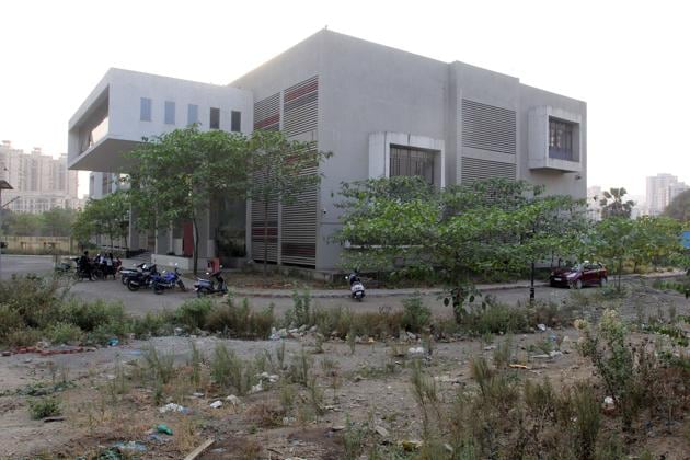 Mumbai varsity’s sub centre at Balkum in Thane. (Praful Gangurde) Mumbai varsity’s sub centre at Balkum in Thane. (Praful Gangurde)