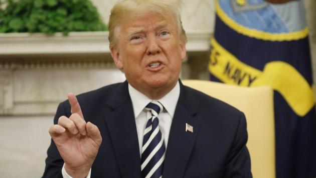 US President Donald Trump speaks during in Oval Office at the White House in Washington.(Reuters File Photo)