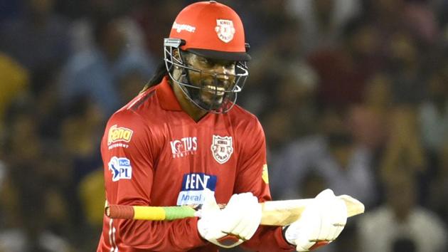 Chris Gayle has been the star performer for Kings XI Punjab in this year’s Indian Premier League (IPL).(HT Photo)