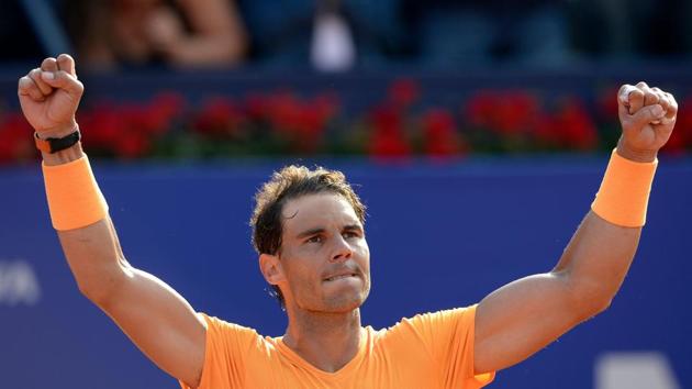 Rafael Nadal kept his campaign for an 11th Barcelona Open title on track with a 6-0, 7-5 win over Slovakian qualifier Martin Klizan on Friday.(AFP)