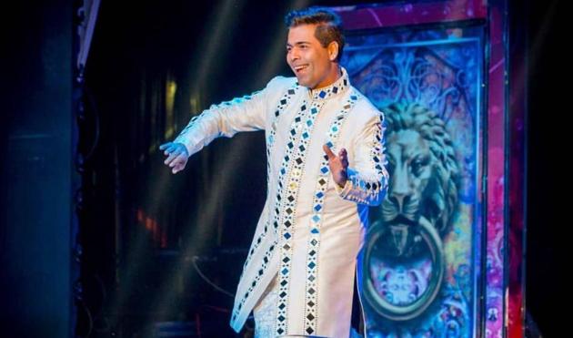 Karan Johar at the wedding on Wednesday.