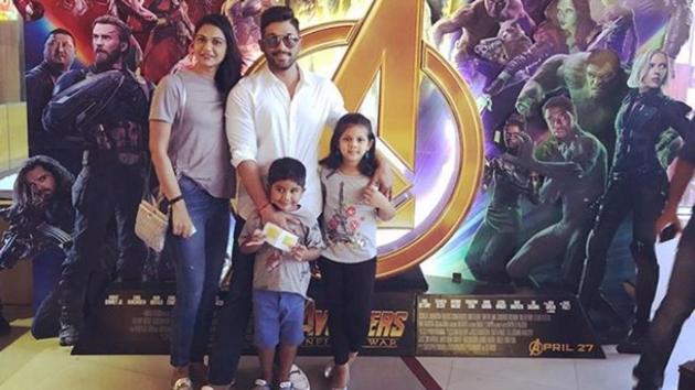 Allu Arjun and his family attended a screening of Avengers: Infinity War. (Instagram) Allu Arjun and his family attended a screening of Avengers: Infinity War. (Instagram)