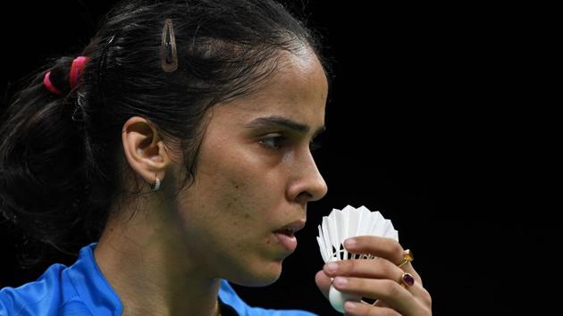 India's Saina Nehwal lost in the women’ singles semi-finals at the Badminton Asia Championships in Wuhan on Saturday.(AFP)