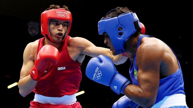 Sumit Sangwan of India (L) has entered the final of the Belgrade International.(Getty Images)