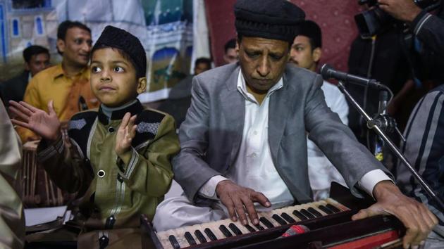 Following the death of Ghulam, Amjad took the helm and slowly carved out his place as Pakistan’s most prominent qawwal, becoming a fixture on national television and radio. But now musicians worry that his murder -- and the fear it sparked -- has hastened the decline of qawwali. (Asif Hassan / AFP) 