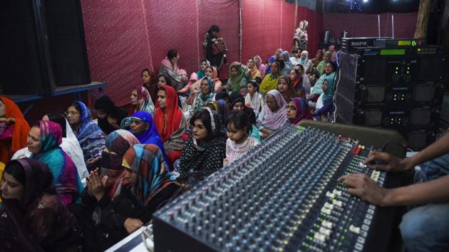 The pressure has compelled more qawwals to try their hand at fusion, or even branch into more financially viable genres such as pop. After 16 years playing by his brother’s side, Talha Sabri said he has struggled to find his place on stage until Amjad’s own sons are old enough to perform. (Asif Hassan / AFP) 