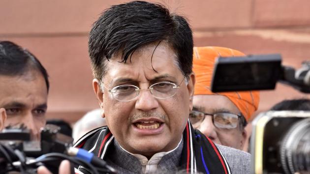 BJP said Union minister Piyush Goyal had stopped all his professional and business activities when he became minister and started the process of selling all his investments.(Sonu Mehta/HT Photo)