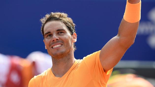 Rafael Nadal will face teenage surprise package Stefanos Tsitsipas in the Barcelona Open final after breezing past David Goffin in straight sets to record his 400th victory on clay.(AFP)