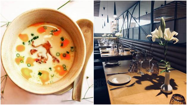 Vietnamese creamy soup and interiors of Kiara Soul Kitchen.(Courtesy: Kiara Soul Kitchen)