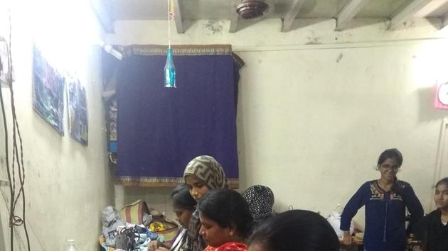 The tailoring unit sells two sanitary pads for Rs250. (HT PHOTO) The tailoring unit sells two sanitary pads for Rs250. (HT PHOTO)
