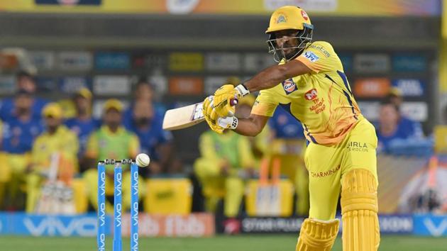 Chennai Super Kings opener Ambati Rayudu has scored 329 runs in seven games so far in the 2018 Indian Premier League (IPL).(AFP)